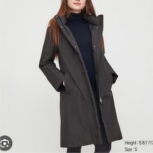 Uniqlo Ultra Warm Down Jacket Hybrid Parka Size Small Navy